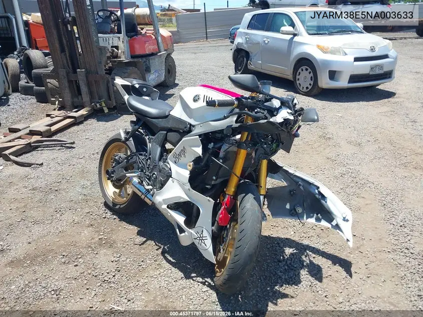 2022 Yamaha Yzfr7 VIN: JYARM38E5NA003633 Lot: 45371797