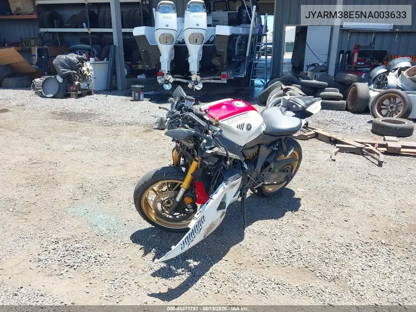 2022 Yamaha Yzfr7 VIN: JYARM38E5NA003633 Lot: 45371797