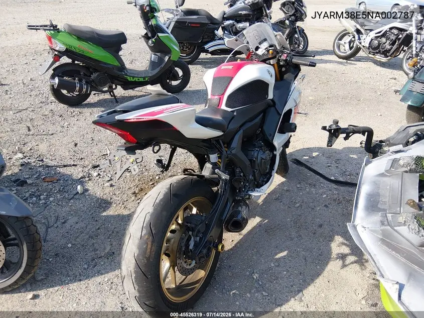 2022 Yamaha Yzfr7 VIN: JYARM38E5NA002787 Lot: 45526319