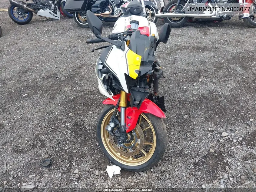 2022 Yamaha Yzfr7 VIN: JYARM38E1NA003077 Lot: 45590449