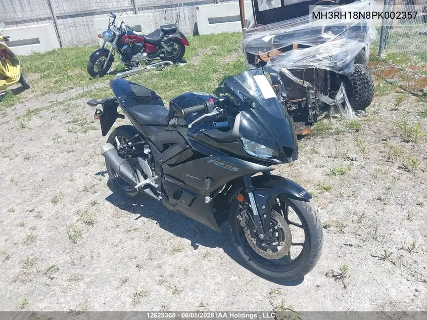 2023 Yamaha Yzfr3 A VIN: MH3RH18N8PK002357 Lot: 12628368