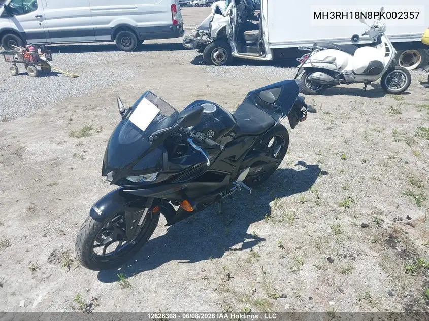 2023 Yamaha Yzfr3 A VIN: MH3RH18N8PK002357 Lot: 12628368