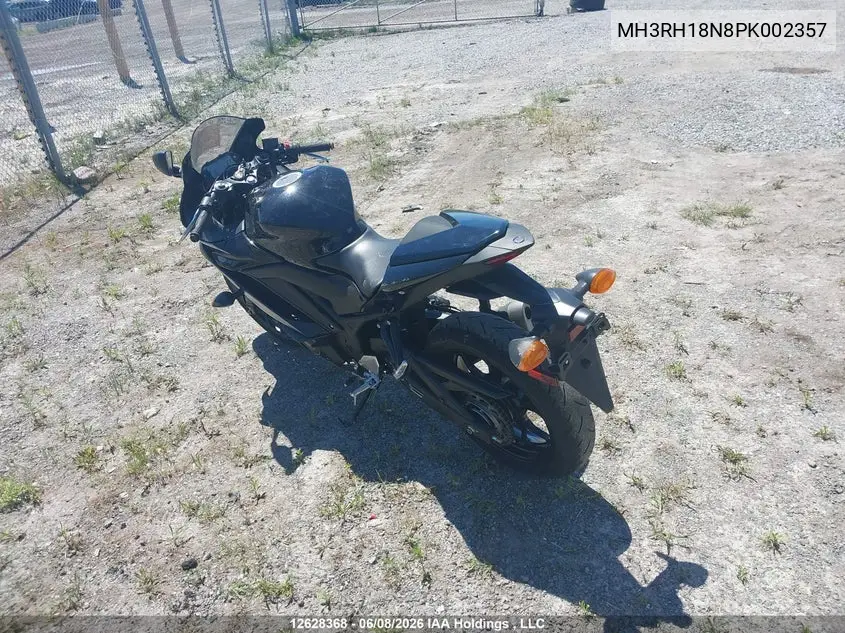 2023 Yamaha Yzfr3 A VIN: MH3RH18N8PK002357 Lot: 12628368