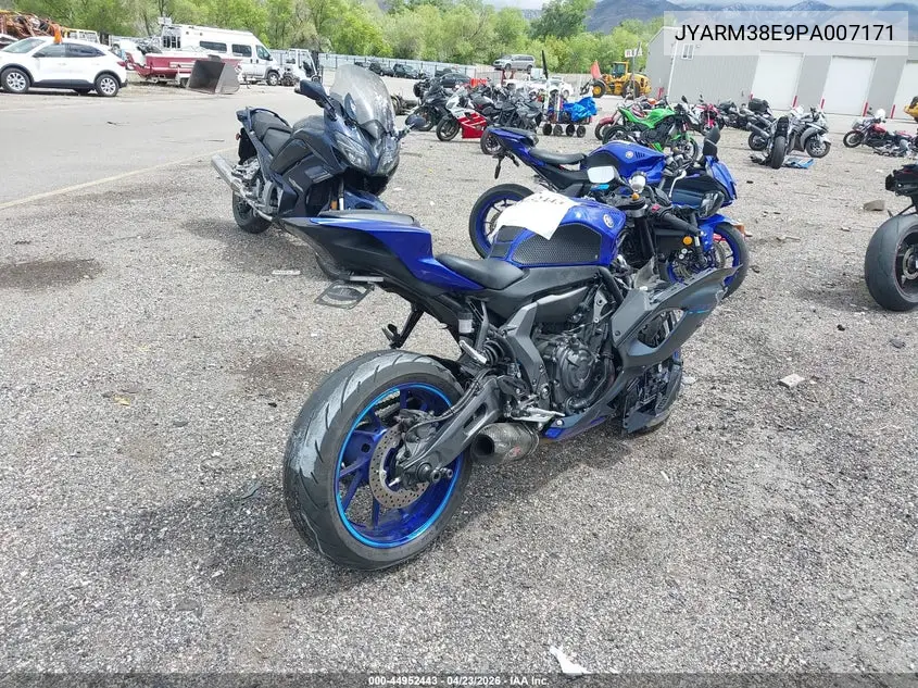 2023 Yamaha Yzfr7 VIN: JYARM38E9PA007171 Lot: 44952443