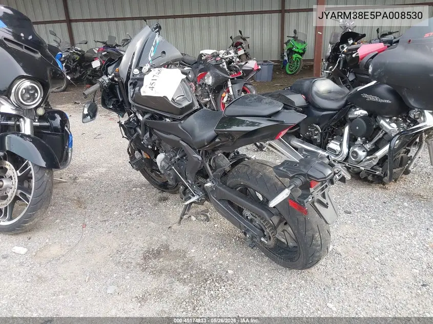 2023 Yamaha Yzfr7 VIN: JYARM38E5PA008530 Lot: 45174833
