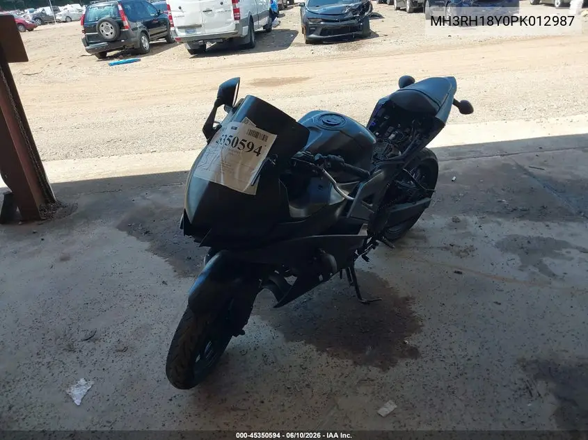 2023 Yamaha Yzfr3 A VIN: MH3RH18Y0PK012987 Lot: 45350594