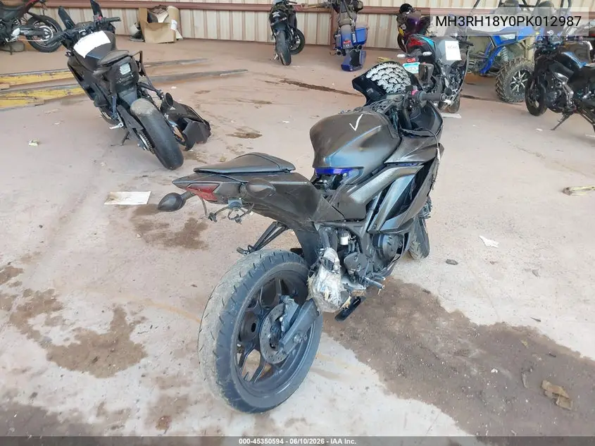 2023 Yamaha Yzfr3 A VIN: MH3RH18Y0PK012987 Lot: 45350594