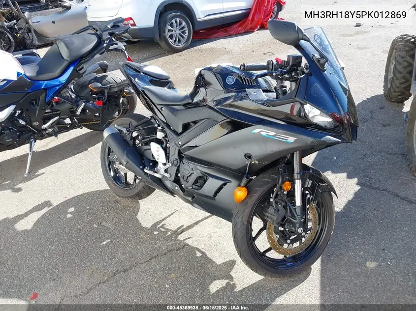 2023 Yamaha Yzfr3 A VIN: MH3RH18Y5PK012869 Lot: 45369938