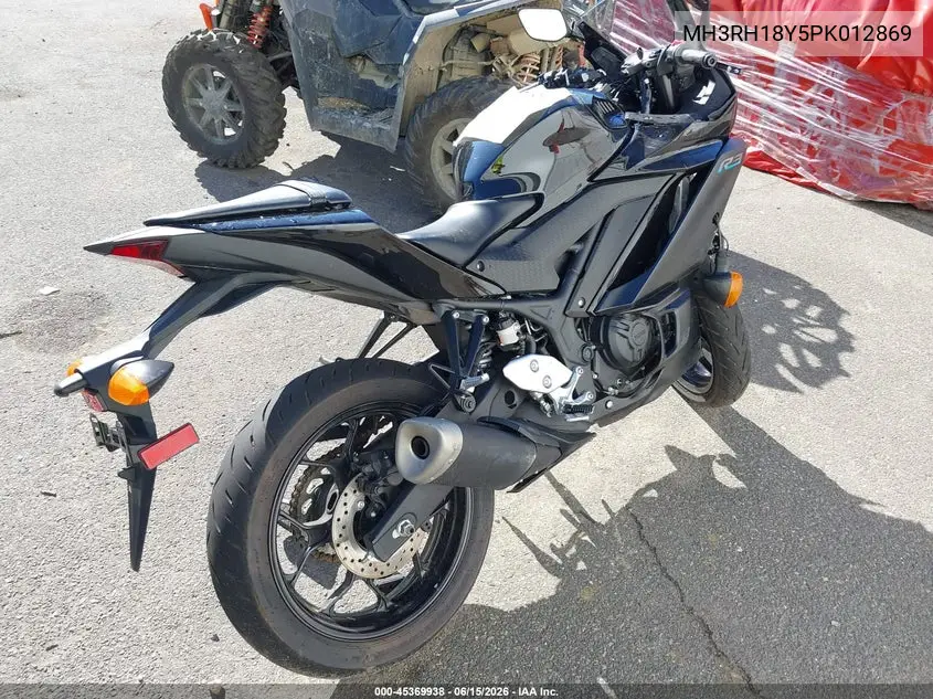 2023 Yamaha Yzfr3 A VIN: MH3RH18Y5PK012869 Lot: 45369938
