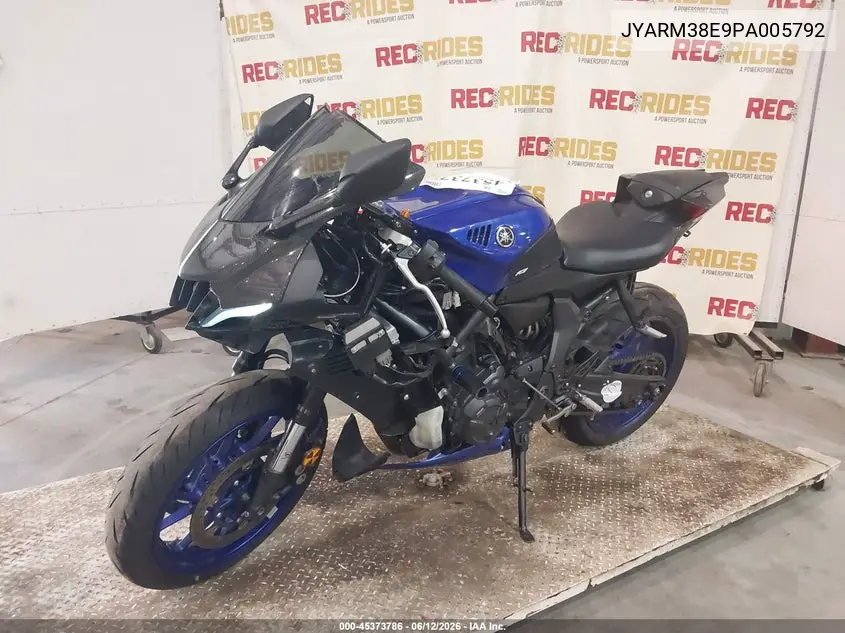 2023 Yamaha Yzfr7 VIN: JYARM38E9PA005792 Lot: 45373786