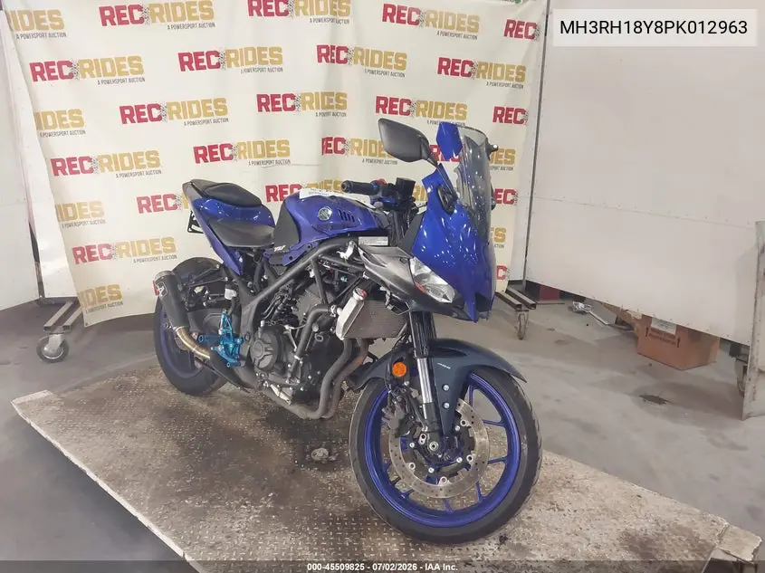 2023 Yamaha Yzfr3 A VIN: MH3RH18Y8PK012963 Lot: 45509825