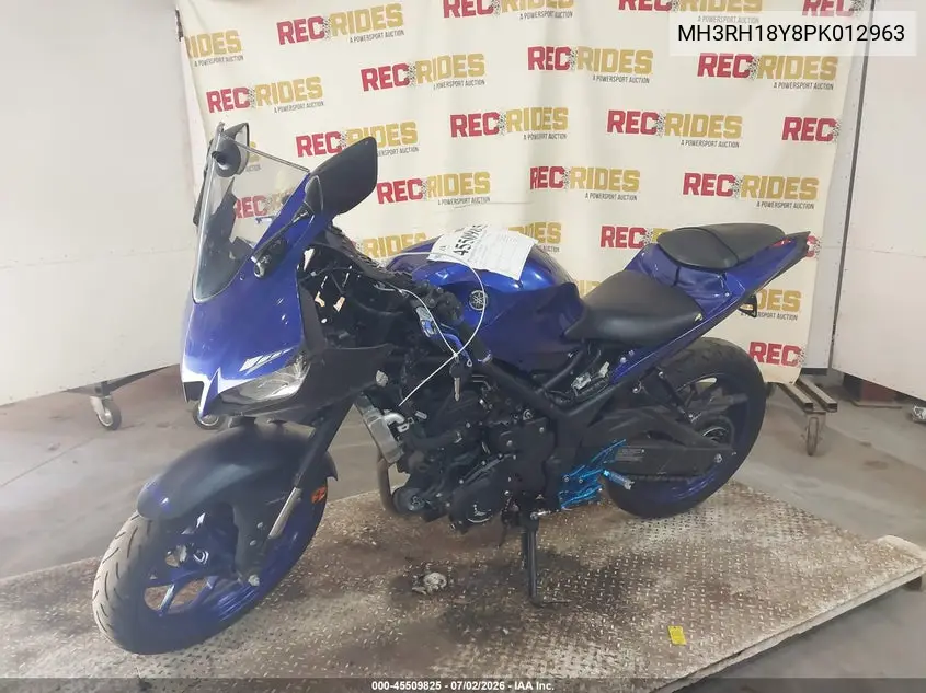 2023 Yamaha Yzfr3 A VIN: MH3RH18Y8PK012963 Lot: 45509825