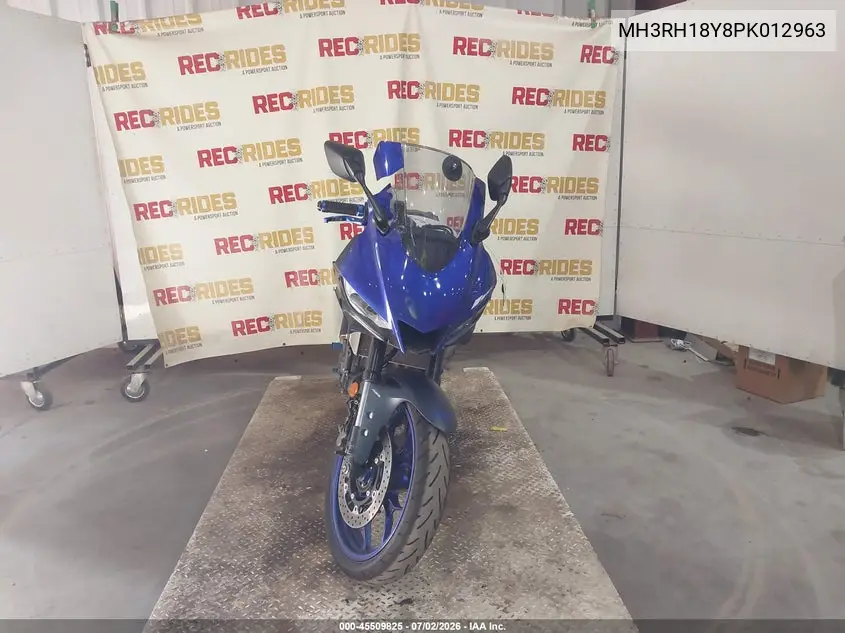 2023 Yamaha Yzfr3 A VIN: MH3RH18Y8PK012963 Lot: 45509825