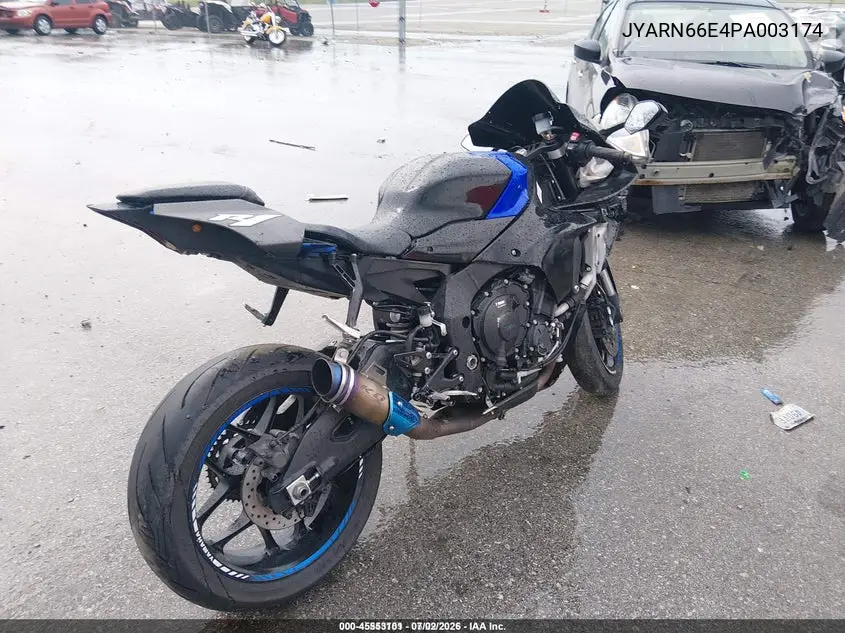 2023 Yamaha Yzfr1 VIN: JYARN66E4PA003174 Lot: 45553101