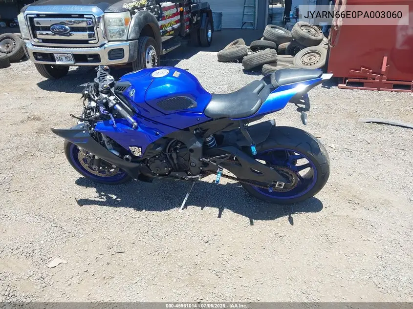 2023 Yamaha Yzfr1 VIN: JYARN66E0PA003060 Lot: 45561014