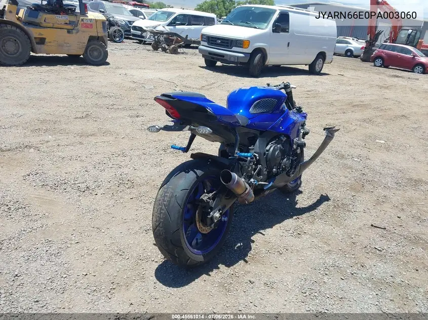 2023 Yamaha Yzfr1 VIN: JYARN66E0PA003060 Lot: 45561014