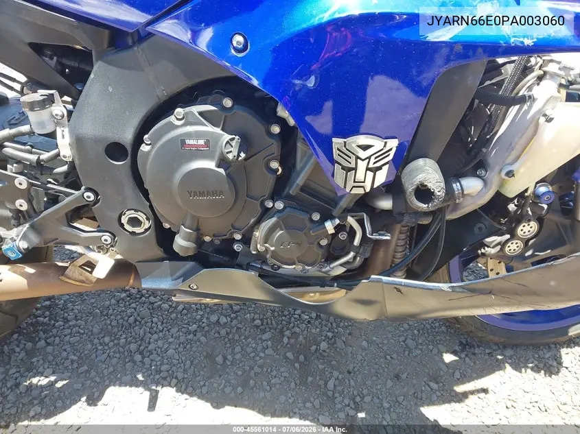 2023 Yamaha Yzfr1 VIN: JYARN66E0PA003060 Lot: 45561014