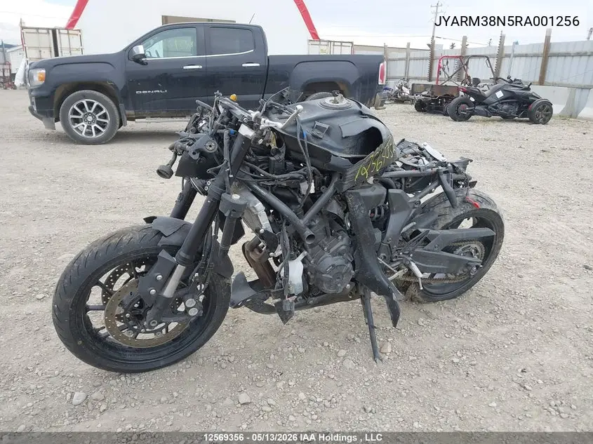 2024 Yamaha Yzfr7 VIN: JYARM38N5RA001256 Lot: 12569356