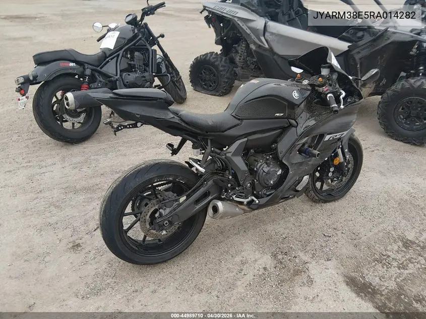 2024 Yamaha Yzfr7 VIN: JYARM38E5RA014282 Lot: 44989710