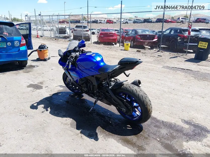 2024 Yamaha Yzfr1 VIN: JYARN66E7RA004709 Lot: 45024004