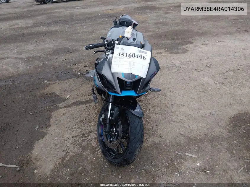 2024 Yamaha Yzfr7 VIN: JYARM38E4RA014306 Lot: 45160406