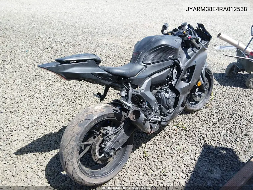 2024 Yamaha Yzfr7 VIN: JYARM38E4RA012538 Lot: 45334444