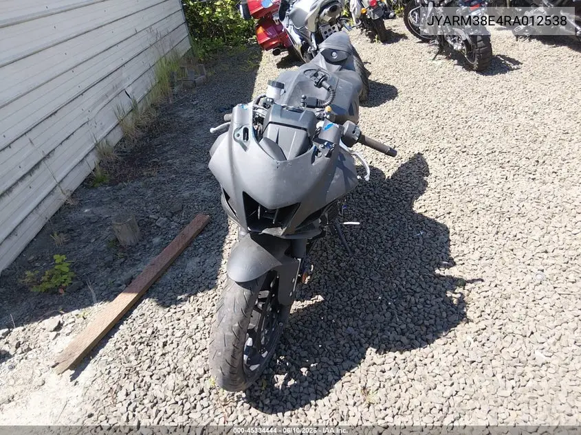 2024 Yamaha Yzfr7 VIN: JYARM38E4RA012538 Lot: 45334444