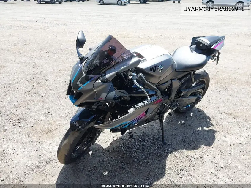 2024 Yamaha Yzfr7 VIN: JYARM38Y5RA002918 Lot: 45458620