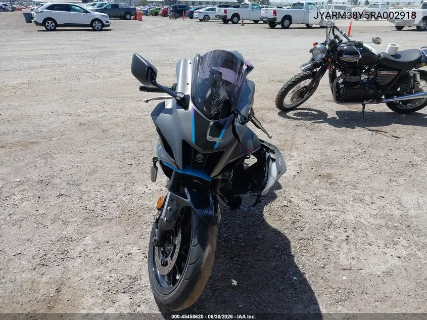 2024 Yamaha Yzfr7 VIN: JYARM38Y5RA002918 Lot: 45458620