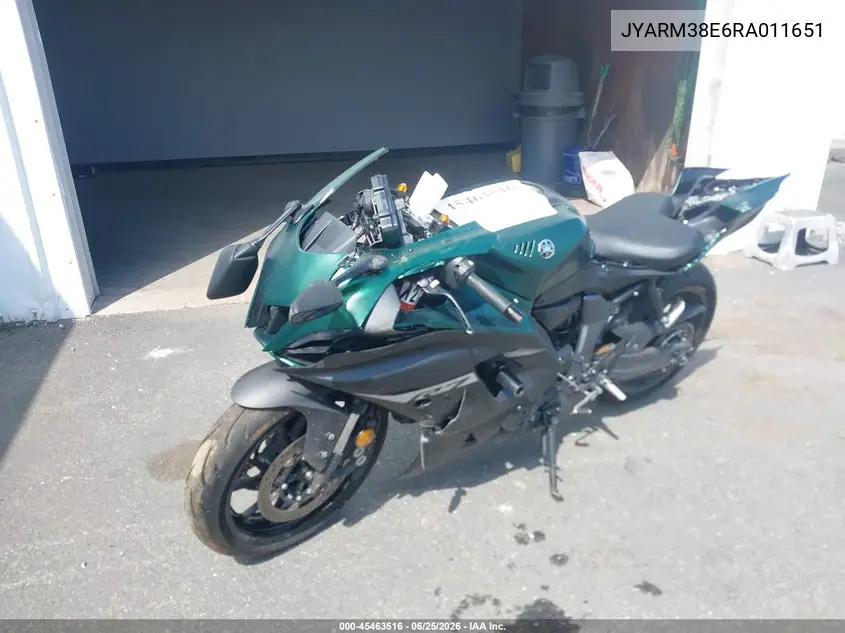 2024 Yamaha Yzfr7 VIN: JYARM38E6RA011651 Lot: 45463516