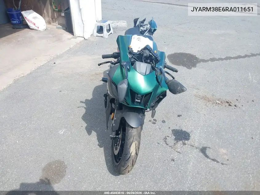 2024 Yamaha Yzfr7 VIN: JYARM38E6RA011651 Lot: 45463516