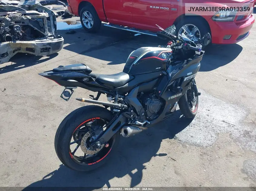 2024 Yamaha Yzfr7 VIN: JYARM38E9RA013359 Lot: 45508682