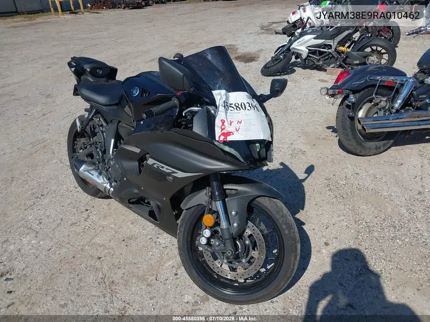 2024 Yamaha Yzfr7 VIN: JYARM38E9RA010462 Lot: 45580398
