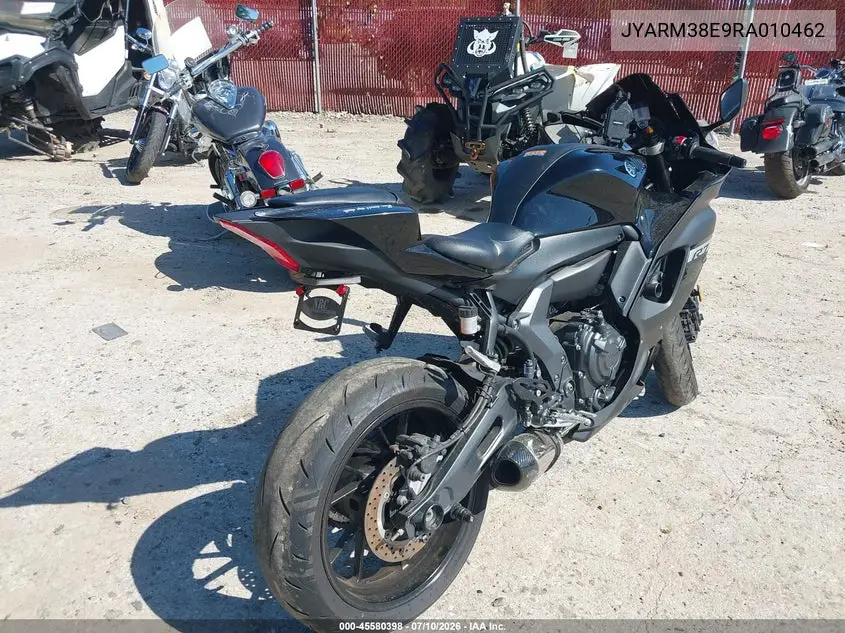 2024 Yamaha Yzfr7 VIN: JYARM38E9RA010462 Lot: 45580398