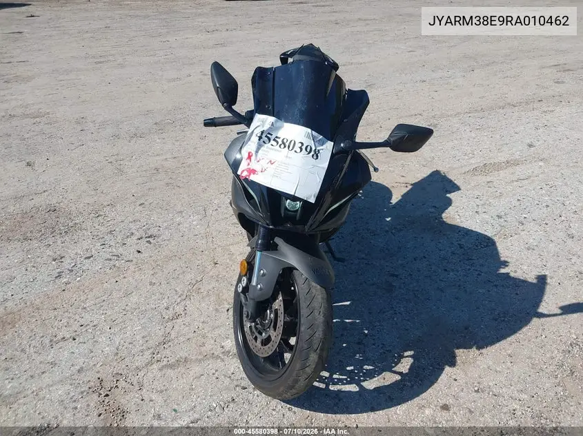 2024 Yamaha Yzfr7 VIN: JYARM38E9RA010462 Lot: 45580398