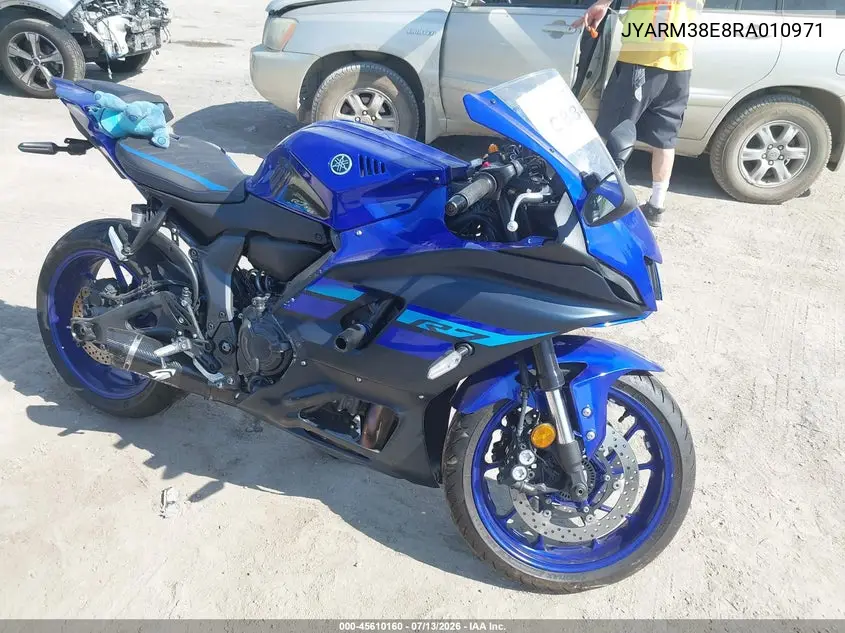 2024 Yamaha Yzfr7 VIN: JYARM38E8RA010971 Lot: 45610160