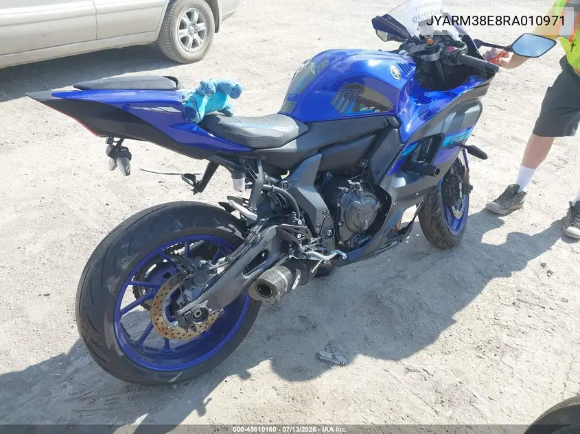 2024 Yamaha Yzfr7 VIN: JYARM38E8RA010971 Lot: 45610160