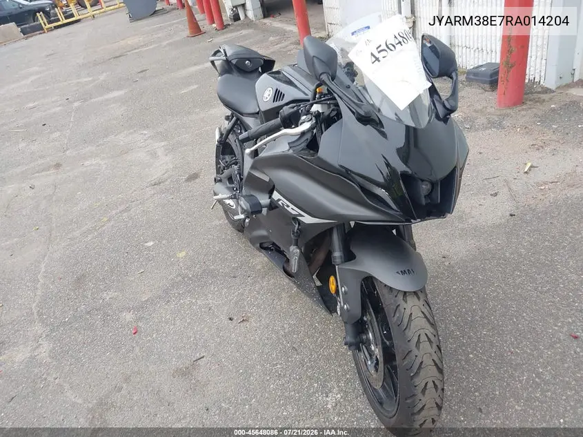 2024 Yamaha Yzfr7 VIN: JYARM38E7RA014204 Lot: 45648086