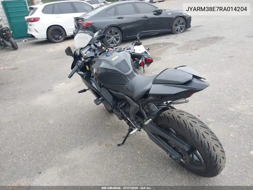 2024 Yamaha Yzfr7 VIN: JYARM38E7RA014204 Lot: 45648086
