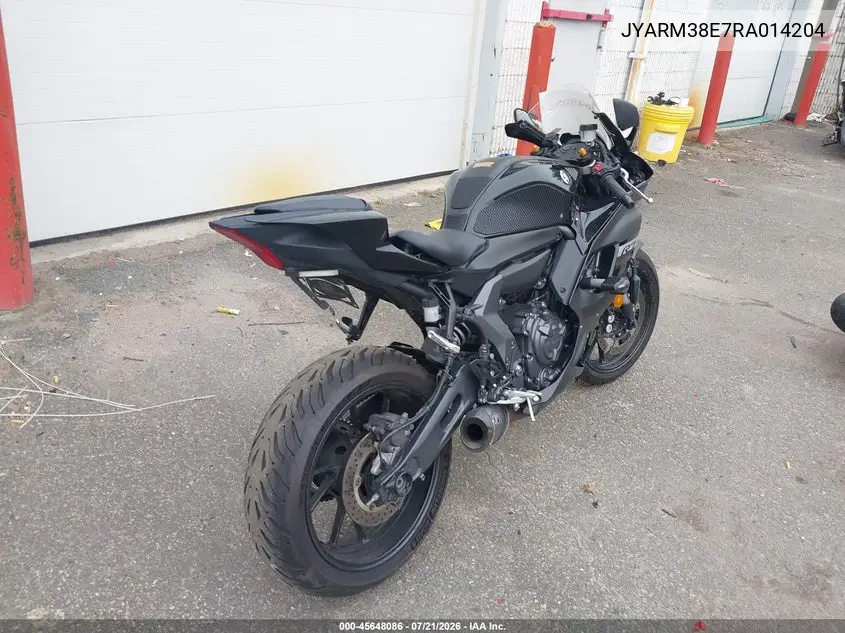2024 Yamaha Yzfr7 VIN: JYARM38E7RA014204 Lot: 45648086