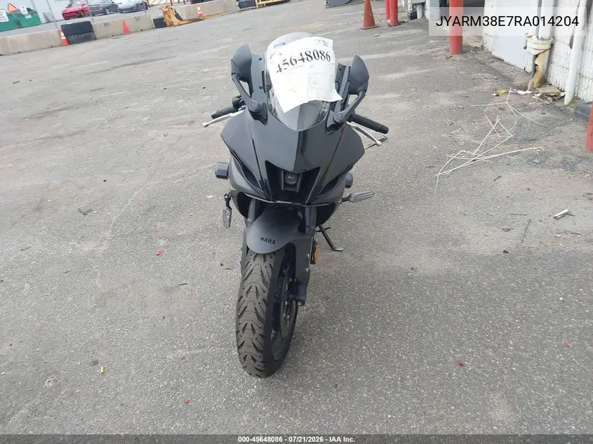 2024 Yamaha Yzfr7 VIN: JYARM38E7RA014204 Lot: 45648086