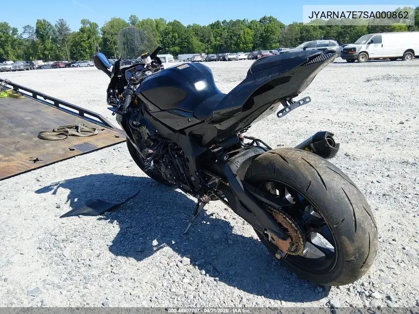 2025 Yamaha Yzf1000 VIN: JYARNA7E7SA000862 Lot: 44907797