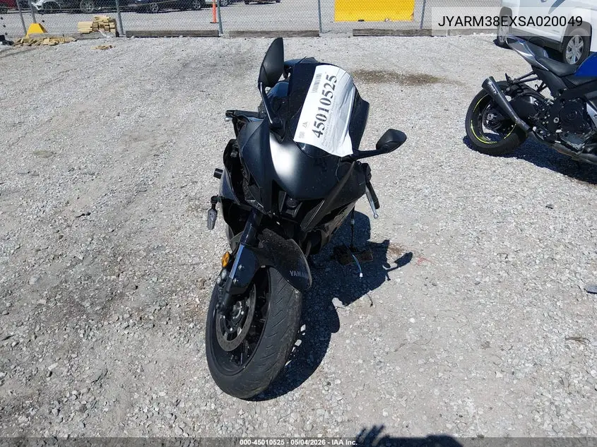 2025 Yamaha Yzfr7 VIN: JYARM38EXSA020049 Lot: 45010525