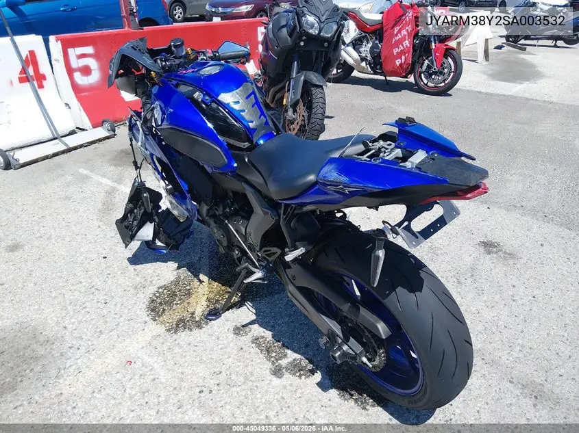 2025 Yamaha Yzfr7 VIN: JYARM38Y2SA003532 Lot: 45049336