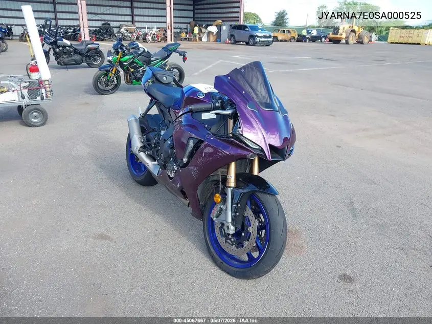 2025 Yamaha Yzf1000 VIN: JYARNA7E0SA000525 Lot: 45067667