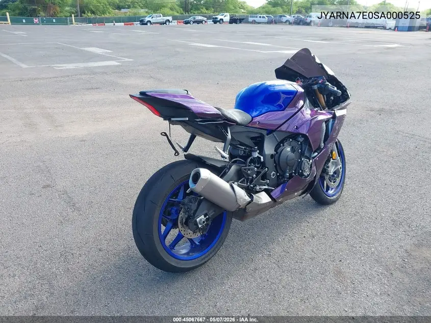 2025 Yamaha Yzf1000 VIN: JYARNA7E0SA000525 Lot: 45067667