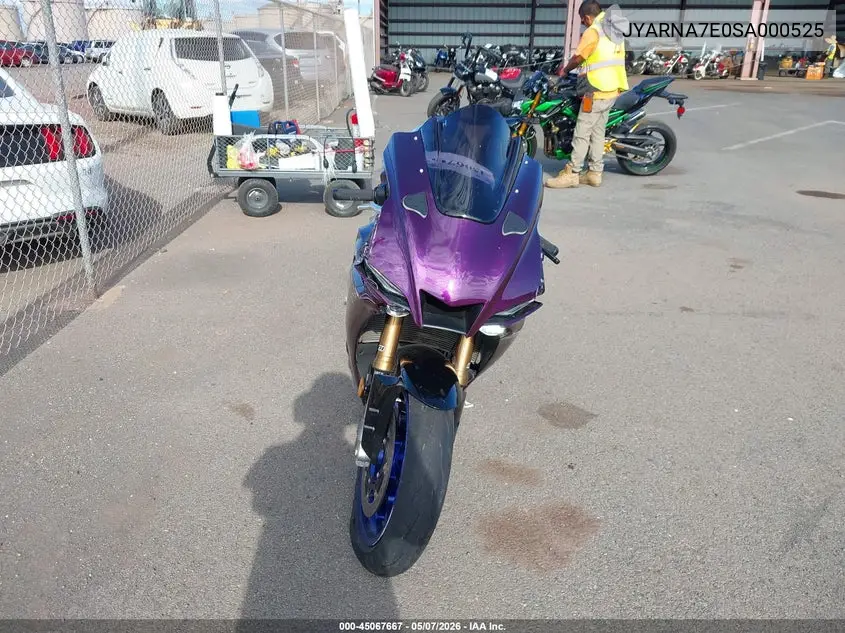 2025 Yamaha Yzf1000 VIN: JYARNA7E0SA000525 Lot: 45067667