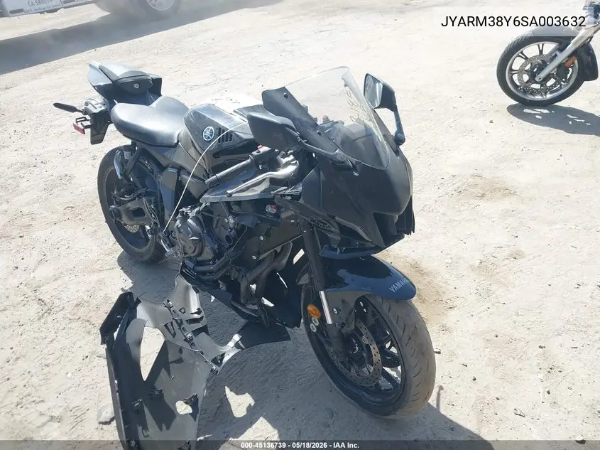 2025 Yamaha Yzfr7 VIN: JYARM38Y6SA003632 Lot: 45136739
