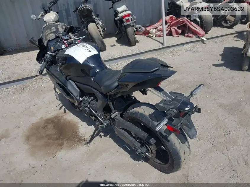 2025 Yamaha Yzfr7 VIN: JYARM38Y6SA003632 Lot: 45136739