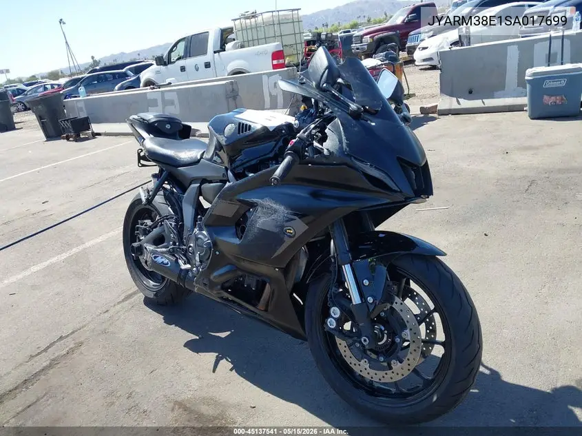 2025 Yamaha Yzfr7 VIN: JYARM38E1SA017699 Lot: 45137541